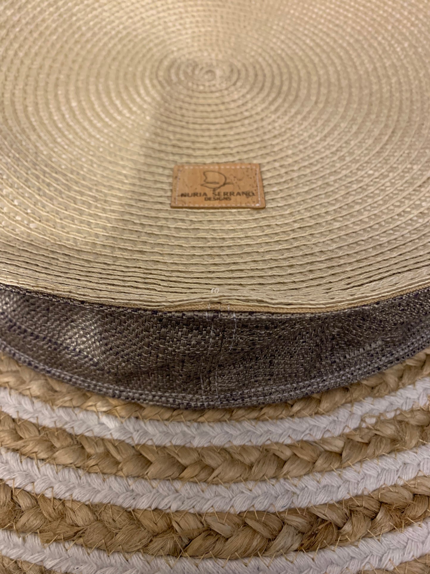Sol woven circle tote