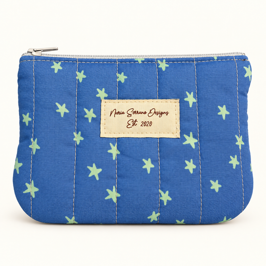 Starlit Dreams - Quilted Zipper Pouch small