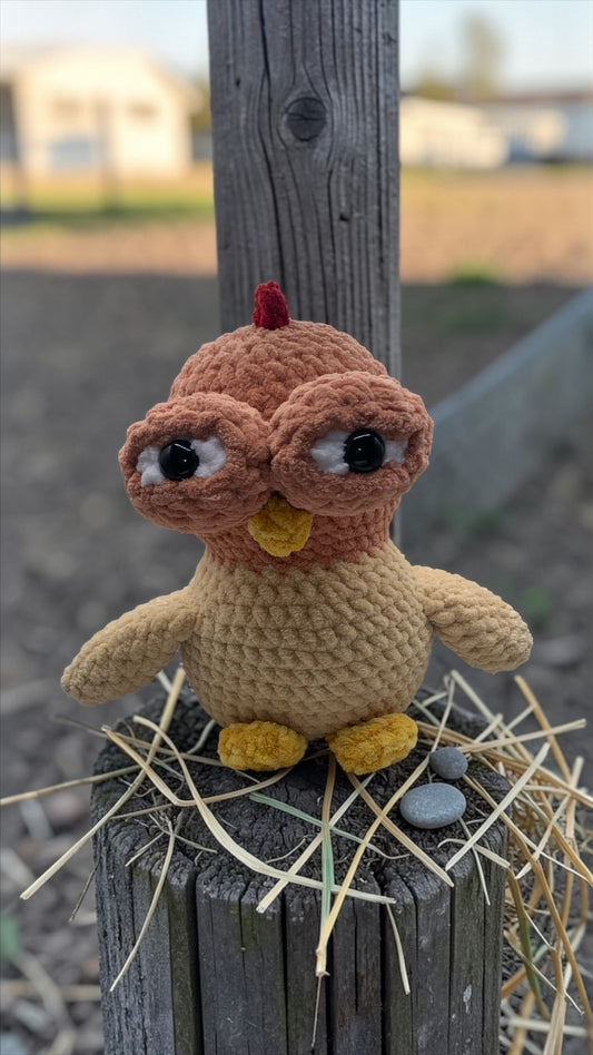 Cluckford the Suspicious Chicken